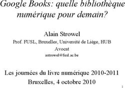 Google Books: quelle bibliothèque numérique pour demain? - Alain Strowel Les journées du livre numérique 2010-2011 Bruxelles, 4 octobre 2010