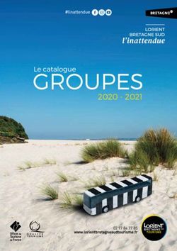 Le catalogue GROUPES 2020 2021 - Lorient Bretagne Sud Tourisme