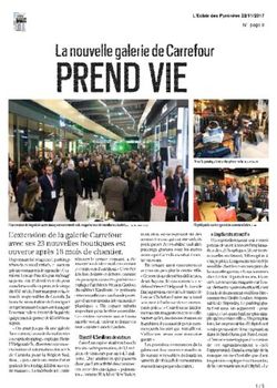 PREND V E La nouvelle galerie de Carrefour - Carmila