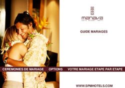 GUIDE MARIAGES CEREMONIES DE MARIAGE OPTIONS VOTRE MARIAGE ETAPE PAR ETAPE WWW.SPMHOTELS.COM - SPM Hotels