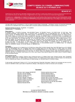 COMPTE RENDU DU CONSEIL COMMUNAUTAIRE SEANCE DU 5 FÉVRIER 2019