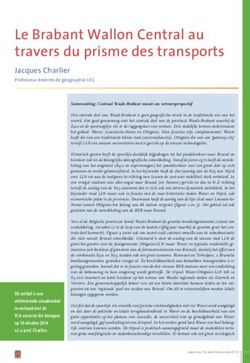 Le Brabant Wallon Central au travers du prisme des transports