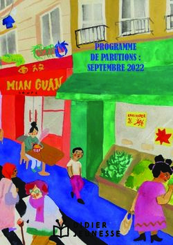 PROGRAMME DE PARUTIONS : SEPTEMBRE 2022
