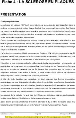 FICHE 4 : LA SCLEROSE EN PLAQUES - PRESENTATION - AVIQ