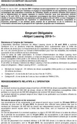 Emprunt Obligataire "Attijari Leasing 2019-1" - CMF