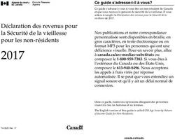 Déclaration des revenus pour la Sécurité de la vieillesse pour les non-résidents