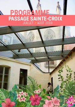 PROGRAMME PASSAGE SAINTE-CROIX - JUILLET AO&Ucirc;T 2019 - Passage Sainte Croix