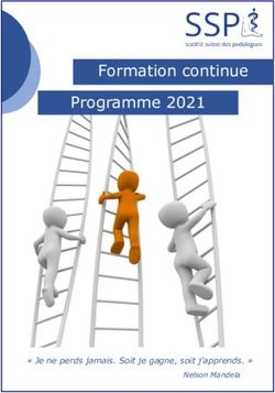 Formation continue Programme 2021 - " Je ne perds jamais. Soit je gagne, soit j'apprends. " - Société Suisse des ...