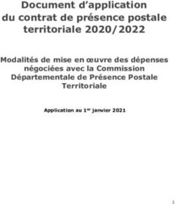 Document d'application du contrat de présence postale territoriale 2020/2022 - Modalités de mise en oeuvre des dépenses négociées avec la ...