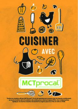 CUISINER AVEC - Nestl&eacute; Health Science
