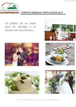 Un forfait clé en main pour un mariage à la hauteur de vos attentes - FORFAITS MARIAGE TARIFS SAISON 2017