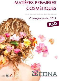 MATI&Egrave;RES PREMI&Egrave;RES COSM&Eacute;TIQUES - Catalogue Janvier 2019 - Sedna