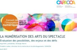 LA NUMÉRISATION DES ARTS DU SPECTACLE - Évaluation des possibilités, des enjeux et des défis Inga Petri, présidente, Strategic Moves - le Conseil ...