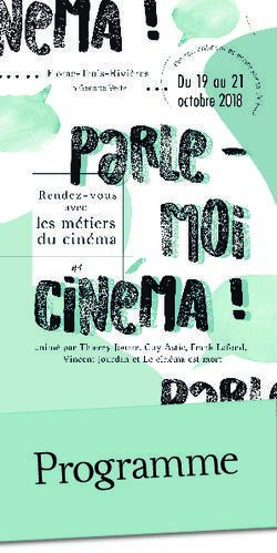 Programme - La Nouvelle Dimension