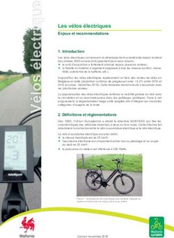Les v&eacute;los &eacute;lectriques - Enjeux et recommandations 1. Introduction - Wallonie