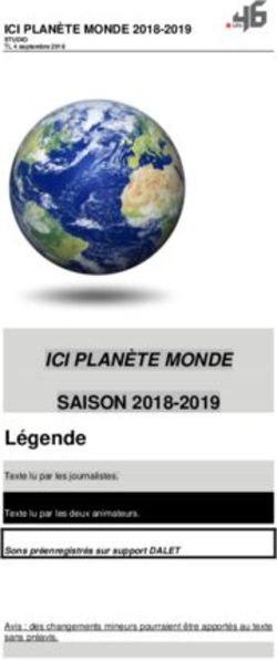 ICI PLAN&Egrave;TE MONDE SAISON 2018-2019 - Radio-Canada.ca