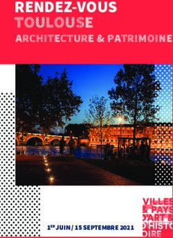 RENDEZ-VOUS TOULOUSE ARCHITECTURE & PA TRIMOINE - 1ER JUIN / 15 SEPTEMBRE 2021 - ARCHITECTURE & PATRIMOINE