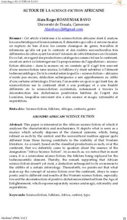 AUTOUR DE LA SCIENCE-FICTION AFRICAINE