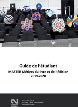 Guide de l'étudiant MASTER Métiers du livre et de l'édition 2019-2020 - Université de Rennes 2