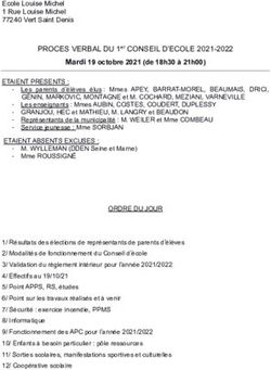 PROCES VERBAL DU 1er CONSEIL D'ECOLE 2021-2022