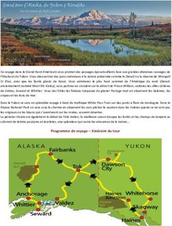 Programme de voyage - itinéraire du tour - Clubilis