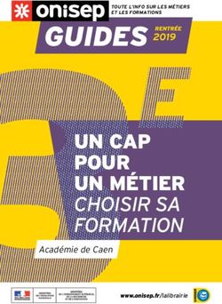 UN CAP POUR UN MÉTIER CHOISIR SA FORMATION - GUIDES RENTRÉE 2019 - Onisep