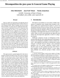Décomposition des jeux pour le General Game Playing - MIS