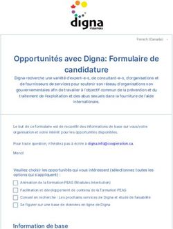 Oppotunités avec Digna: Fomulaire de candidature