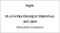 PLAN STRATEGIQUE TRIENNAL - ISOSL 2017-2019 DEUXIÈME ÉVALUATION