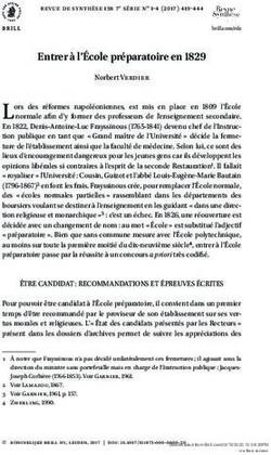 Entrer à l'École préparatoire en 1829 - Brill