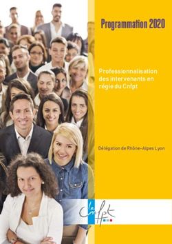 Programmation 2020 Professionnalisation des intervenants en régie du Cnfpt - Délégation de Rhône-Alpes Lyon - Le CNFPT