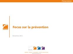 Focus sur la prévention - Présentation