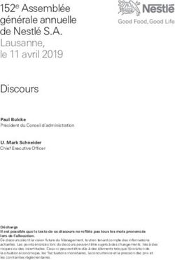 152e Assembl&eacute;e g&eacute;n&eacute;rale annuelle de Nestl&eacute; S.A. Lausanne, le 11 avril 2019