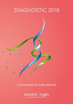 DIAGNOSTIC 2018 - L'innovation à votre service - eurobio