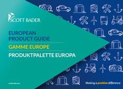 EUROPEAN PRODUCT GUIDE GAMME EUROPE PRODUKTPALETTE EUROPA - scottbader.com - Scott Bader