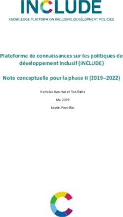 Plateforme de connaissances sur les politiques de développement inclusif (INCLUDE) Note conceptuelle pour la phase II (2019-2022) - INCLUDE Platform
