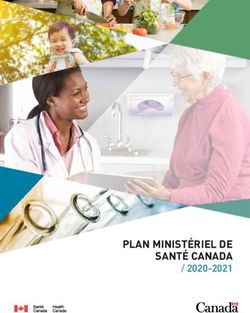 PLAN MINISTÉRIEL DE SANTÉ CANADA 2020-2021 - Canada.ca