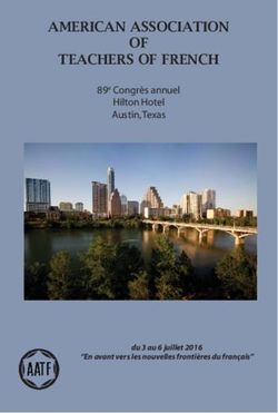 AMERICAN ASSOCIATION OF TEACHERS OF FRENCH - 89e Congrès annuel Hilton Hotel Austin, Texas