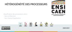 H&Eacute;T&Eacute;ROG&Eacute;N&Eacute;IT&Eacute; DES PROCESSEURS - Classification des processeurs selon : leur architecture - leur champ d'application
