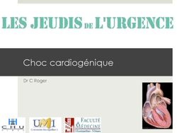Choc cardiogénique Dr C Roger