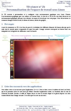 Personnalisation de l'espace de travail sous Linux