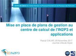 Mise en place de plans de gestion au centre de calcul de l'IN2P3 et applications - Pascal CALVAT, 09 Novembre 2017 Journée d'étude Arpist