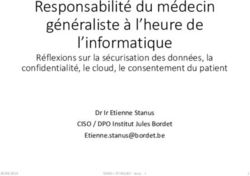 Responsabilit&eacute; du m&eacute;decin g&eacute;n&eacute;raliste &agrave; l'heure de l'informatique - SSMG