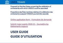USER GUIDE GUIDE D'UTILISATION - Unesco