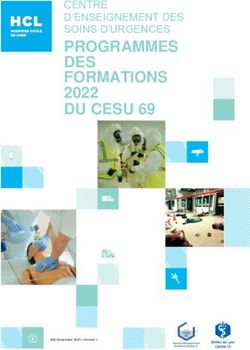 PROGRAMMES DES FORMATIONS - 2022 CENTRE D'ENSEIGNEMENT DES SOINS D'URGENCES