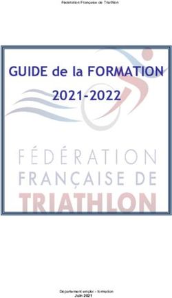GUIDE de la FORMATION 2021-2022 - F&eacute;d&eacute;ration Fran&ccedil;aise de Triathlon - D&eacute;partement emploi - formation - FFTRI.
