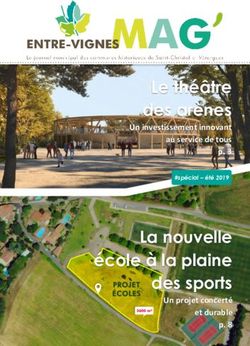 Le théâtre des arènes - Un investissement innovant au service de tous p. 3 - La nouvelle école à la plaine des sports - Entre-Vignes
