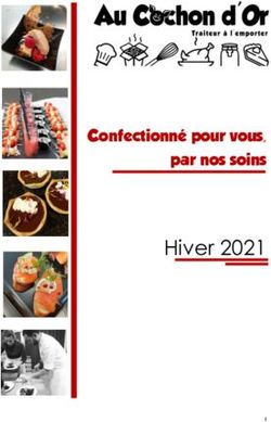 Hiver 2021 Confectionné pour vous, par nos soins - Au Cochon d'Or
