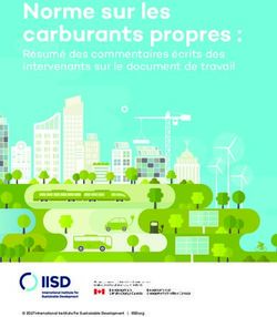 Norme sur les carburants propres : Résumé des commentaires écrits des intervenants sur le document de travail - International Institute for ...