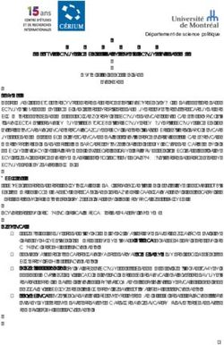 D&eacute;partement de science politique - 1 D&eacute;partement de science politique Titulaire